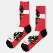 Chaussette Drapeau autrichien Patriotique, Autriche durable (Gauche)