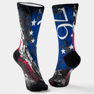 Chaussette Drapeau Betsy Ross 1776 4 juillet patriotique