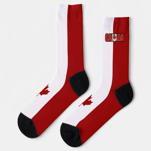 Chaussette Drapeau canadien (Gauche)