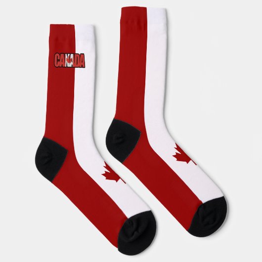Chaussette Drapeau canadien (Droite)