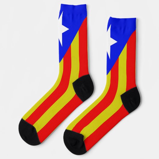 Chaussette Drapeau catalan (Gauche)
