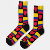 Chaussette Drapeau Colombien Motif Fun Colombian Pride (Gauche)