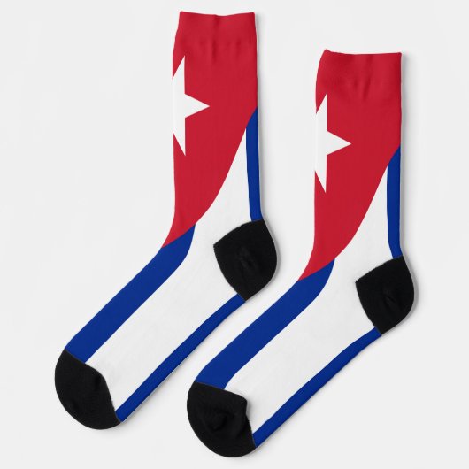 Chaussette Drapeau cubain (Gauche)