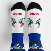 Chaussette Drapeau cubain Patriotique, Durable Cuba Premium (Haut)