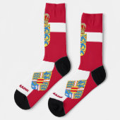 Chaussette Drapeau danois Patriotique, Danemark durable Premi (Gauche)