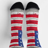 Chaussette Drapeau de briques américain (Haut)