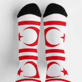 Chaussette Drapeau de Chypre du Nord (Haut)