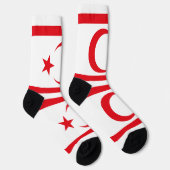 Chaussette Drapeau de Chypre du Nord (Droite)