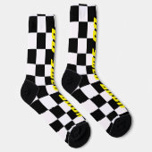 Chaussette Drapeau de course automobile à damiers automobile  (Droite)