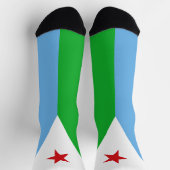 Chaussette Drapeau de Djibouti (Haut)
