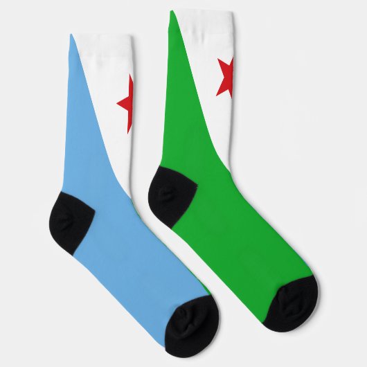 Chaussette Drapeau de Djibouti (Droite)