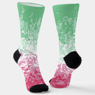 Chaussette Drapeau de fierté abrosexuel abstrait groovy psych