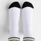 Chaussette Drapeau de fierté agender à dégradé (Haut)