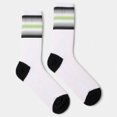 Chaussette Drapeau de fierté agender à dégradé (Droite)