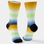 Chaussette Drapeau de fierté agender AroAce à dégradé (Angulaire)