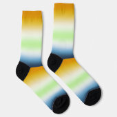 Chaussette Drapeau de fierté agender AroAce à dégradé (Droite)