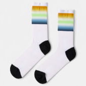 Chaussette Drapeau de fierté agendre AroAce à dégradé (Gauche)