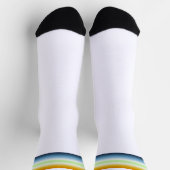 Chaussette Drapeau de fierté agendre AroAce à dégradé (Haut)