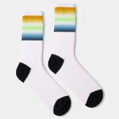 Chaussette Drapeau de fierté agendre AroAce à dégradé (Droite)