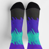 Chaussette Drapeau de fierté Alexigender Abstrait Squiggly Tr (Haut)