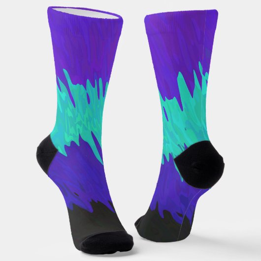 Chaussette Drapeau de fierté Alexigender Abstrait Squiggly Tr (Angulaire)