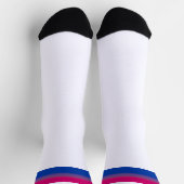 Chaussette Drapeau de fierté bisexuel à dégradé (Haut)