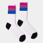 Chaussette Drapeau de fierté bisexuel à dégradé (Droite)