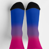 Chaussette Drapeau de fierté bisexuel à dégradé (Haut)