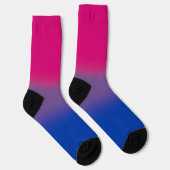 Chaussette Drapeau de fierté bisexuel à dégradé (Droite)
