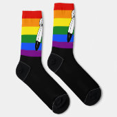 Chaussette Drapeau de fierté bispirituel de SlipperyJoe's sym (Droite)