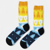 Chaussette Drapeau de fierté BoHo Groovy Géométrique Abstrait (Gauche)