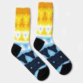 Chaussette Drapeau de fierté BoHo Groovy Géométrique Abstrait (Droite)