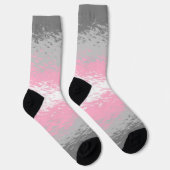 Chaussette Drapeau de fierté demifille abstrait granuleux bru (Droite)