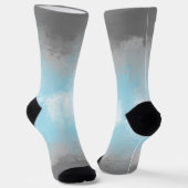 Chaussette Drapeau de fierté demigarçon funky abstrait grunge (Angulaire)