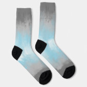 Chaussette Drapeau de fierté demigarçon funky abstrait grunge (Droite)