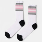 Chaussette Drapeau de fierté demigirl à dégradé (Gauche)