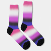 Chaussette Drapeau de fierté fluide de genre à dégradé (Droite)