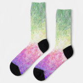 Chaussette Drapeau de Fierté Genderdoe Abstrait Boho Trippy (Gauche)