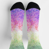 Chaussette Drapeau de Fierté Genderdoe Abstrait Boho Trippy (Haut)