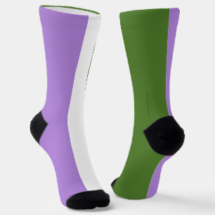 Chaussette Drapeau de fierté genderqueer de SlipperyJoe lavan