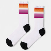 Chaussette Drapeau de fierté lesbienne à dégradé  (Gauche)
