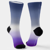 Chaussette Drapeau de fierté lesbienne butch à dégradé (Angulaire)