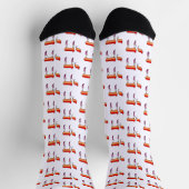 Chaussette Drapeau de fierté lesbienne Chai (Haut)