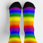 Chaussette Drapeau de fierté LGBTQ arc-en-ciel dégradé (Haut)