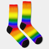 Chaussette Drapeau de fierté LGBTQ arc-en-ciel dégradé (Droite)