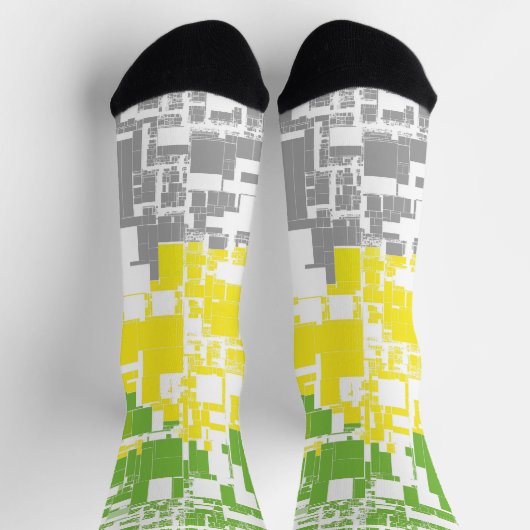 Chaussette Drapeau de fierté lithromantique abstrait funky gé (Haut)