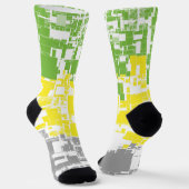 Chaussette Drapeau de fierté lithromantique abstrait funky gé (Angulaire)