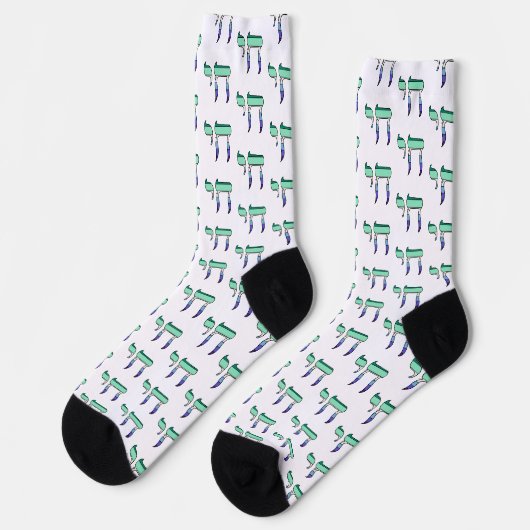 Chaussette Drapeau de fierté MLM Chai (Gauche)