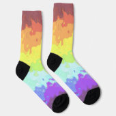Chaussette Drapeau de fierté Neurogenre Abstrait BoHo Psychéd (Droite)
