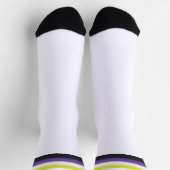 Chaussette Drapeau de fierté non binaire à dégradé (Haut)